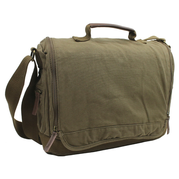 *Clearance* Canvas Leisure Messenger Bag C32GRN - Picture 1 of 7